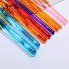 Transparent Plastic Crochet Hooks Needles SENE-PW0003-096-3