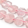 Natural Rose Quartz Beads Strands G-H078-B03-01-4