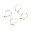 304 Stainless Steel Hoop Earrings Findings LS-STAS-H436-02RG-1