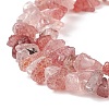 Natural Strawberry Quartz Chip Bead Strands G-M205-56-3