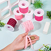 60 Yards 6 Colors Single Face Velvet Ribbon SRIB-TA0001-38-6