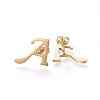 304 Stainless Steel Pendants and Stud Earrings Jewelry Sets SJEW-P100-01G-4
