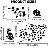 MAYJOYDIY US 2Pcs 2 Styles Autumn PET Hollow Out Drawing Painting Stencils DIY-MA0001-03-2