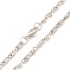 Glass Religion Fairy with Crescent Moon Pendant Necklace NJEW-P270-01D-4