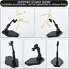 Plastic Assembled Action Figure Display Holders ODIS-WH0248-148-5