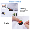 12Pcs 12 Styles Sushi Polyester Embroider Thread Iron on/Sew On Patches DIY-DC0003-87-5