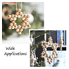 Elecrelive 2Pcs 2 Style Christmas Theme Wood Pendant Decorations HJEW-EL0001-01B-10