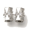 Brass Micro Pave Cubic Zirconia KK-Q001-07P-1