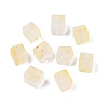 Frosted Glass Beads with Golden Glitter Powder DGLA-NH001-6mm-01A-1