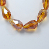 Electroplate Glass Beads Strands EGLA-R008-6x4mm-1-1