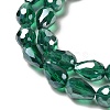 Electroplate Glass Beads Strands EGLA-D015-12x8mm-M-3