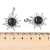 Natural Obsidian Pendants G-F786-08P-30-3