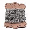 Tarnish Resistant 304 Stainless Steel Curb Chains CHS-K004-12P-0.6mm-2