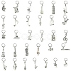62Pcs 31 Style Alloy Locking Stitch Markers HJEW-CJ00058-1