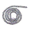 Electroplate Transparent Glass Beads EGLA-B013-02A-HP17-2