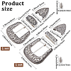 2Pcs 2 Styles Belt Alloy Buckle Sets FIND-GF0008-77-2