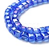 Electroplate Glass Beads Strands EGLA-R030-6x6mm-12-5