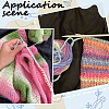 30Pcs Eco-Friendly ABS Plastic Knitting Crochet Locking Stitch Markers Holder IFIN-SC0001-96C-6