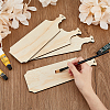 Mini Pine Wooden Cutting Board with Handle AJEW-WH0455-015-3