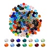 Faceted Rondelle Transparent Glass Beads GLAA-YW0001-84B-2