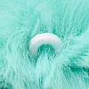 Handmade Faux Rabbit Fur Pom Pom Ball Covered Pendants WOVE-F020-A03-2