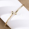 Alloy Arm Cuff Bangles Girl Women AJEW-A063-02G-1