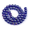Electroplate Transparent Glass Beads Strands GLAA-T032-T4mm-AB15-8