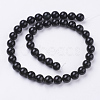 Natural Obsidian Beads Strands X-G-G099-10mm-24-2
