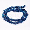 Electroplated Non-magnetic Synthetic Hematite Beads Strands G-P367-G07-2
