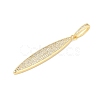 Brass Micro Pave Cubic Zirconia Pendants KK-H203-02G-2