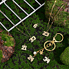 6Pcs 6 Style 316 Surgical Stainless Steel Charms STAS-UN0040-38G-3