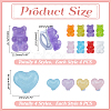 64Pcs Plastic & Resin Shoe Buckle Clips HJEW-ME00038-2
