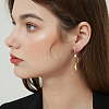 40Pcs 2 Colors Brass Earring Hooks KK-SC0006-52-5