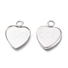 Non-Tarnish 304 Stainless Steel Pendant Cabochons Settings for Fashion Jewelry X-STAS-M283-01P-A-2