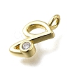 Brass Micro Pave Cubic Zirconia Pendants KK-B132-12G-Q-2