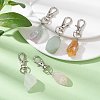 5Pcs 5 Styles Nuggets Gemstone Pendant Decoraiton HJEW-JM01435-S-2