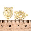 Brass Micro Pave Clear Cubic Zirconia Chandelier Component Links CU-CBA5CB0-13G-3