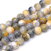 Natural Dyed Persian Jade Gemstone Bead Strands X-G-R271-8mm-XP26-1