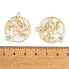 Rack Plating Alloy Enamel Pendants FIND-A040-05A-04G-3
