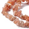 Natural Sunstone Chip Bead Strands G-M205-67-4