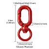 10Pcs Spray Painted Alloy Swivel Clasps FIND-YW0001-57-5