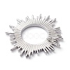 Brass Solar Eclipse Pendants X-KK-Z010-25P-2