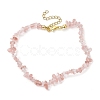 Cherry Quartz Glass Anklets AJEW-AN00592-05-1