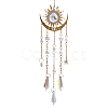 1Pc Metal Moon Hanging Ornaments AJEW-CN0004-04B-7