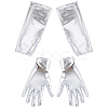 2 Pairs 2 Styles PU Leather Gloves AJEW-CL0003-16A-7