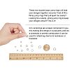 Brass Split Rings and Brass Ring Assistant Tool KK-PH0034-52AB-6