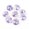 Pointed Back & Back Plated Glass Rhinestone Cabochons RGLA-J012-10mm-371-2