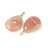 Natural Sunstone Pendants G-H322-01G-06-2