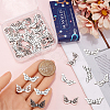 40Pcs 2 Styles Tibetan Style Alloy Beads FIND-SC0011-80-3