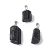 Natural Black Tourmaline Pendants G-F739-01P-1
